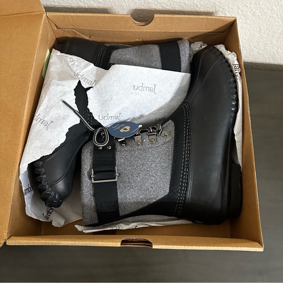 JBU By Jambu Boots Calgary Black Gray Winter Rain Duck Boots Weather Ready NWT - Picture 9 of 11